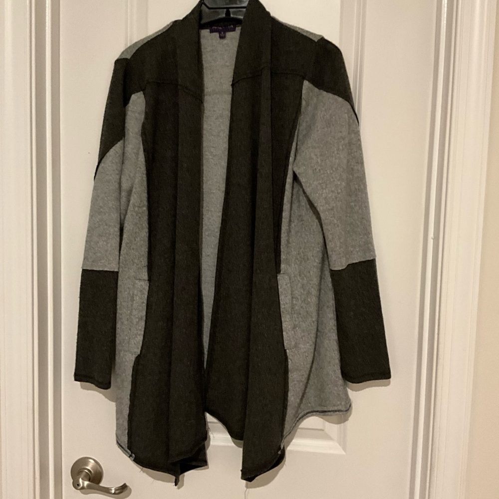 Artesia Stylish Gray and Black Women's Sweater